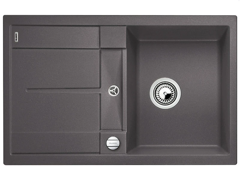BLANCO Metra Silgranit PuraDur Kitchen Sink,Gray (felsgrau),45cm Base Cabinet - Image 1