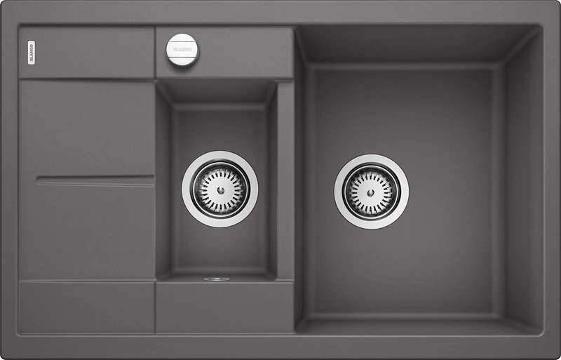 Blanco Metra Silgranit PuraDur Kitchen Sink,Gray (felsgrau),60cm Base Cabinet