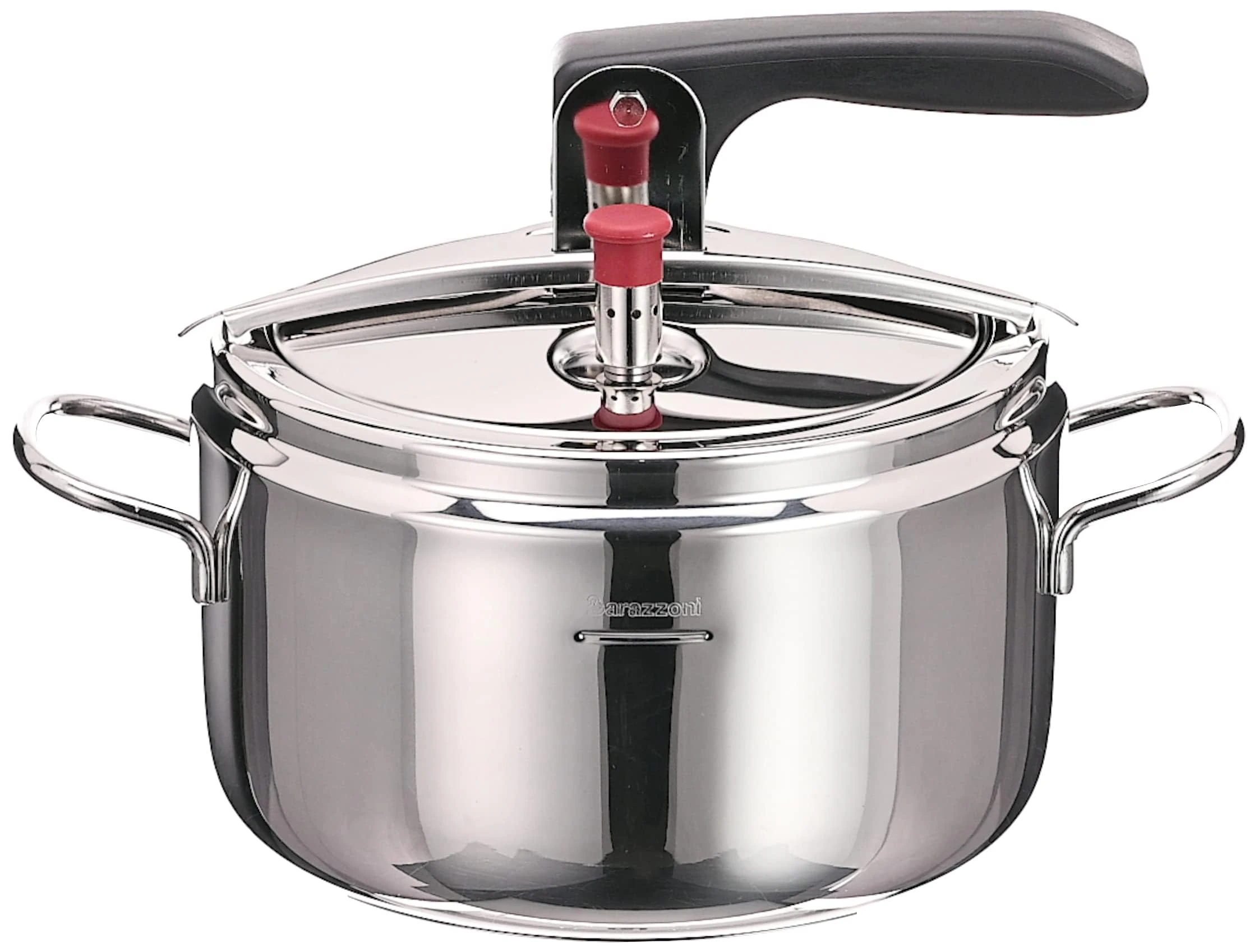 Barazzoni Basic Model Pressure Cooker, Diameter 22 cm, Capacity 5 Litres, Induction, Made in Italy, 18/10 Stainless Steel, Silver, 22 cm