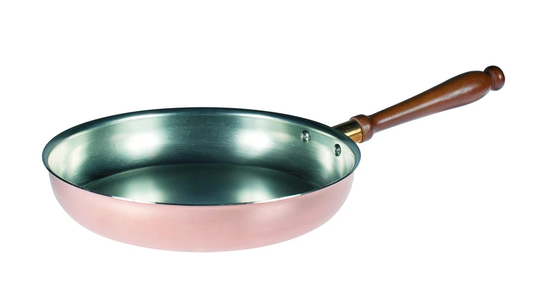 Pentole Agnelli Copper Frying Pan with 1 Handle, Diameter 28 Cm.