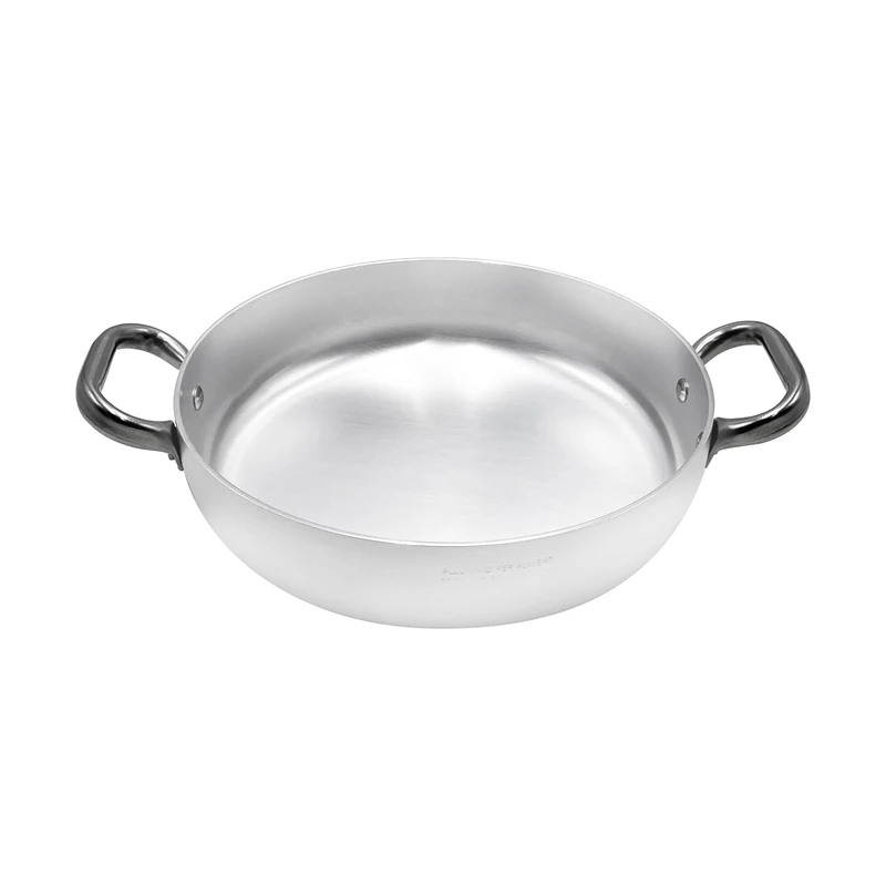 Pentole Agnelli Professional Aluminium 3 Mm. Omelette Pan With 2 Handles, Diameter 32 Cm.