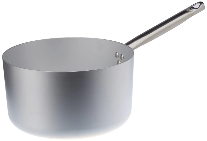 Pentole Agnelli ALMA10524 Professional Aluminum 3 mm, High Casserole with Handle, 5.6 L