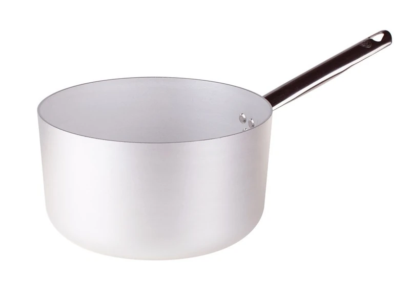 Pentole Agnelli ALMA10526 Professional Aluminum Pans 3 mm, High Casserole with Handle, 8 L