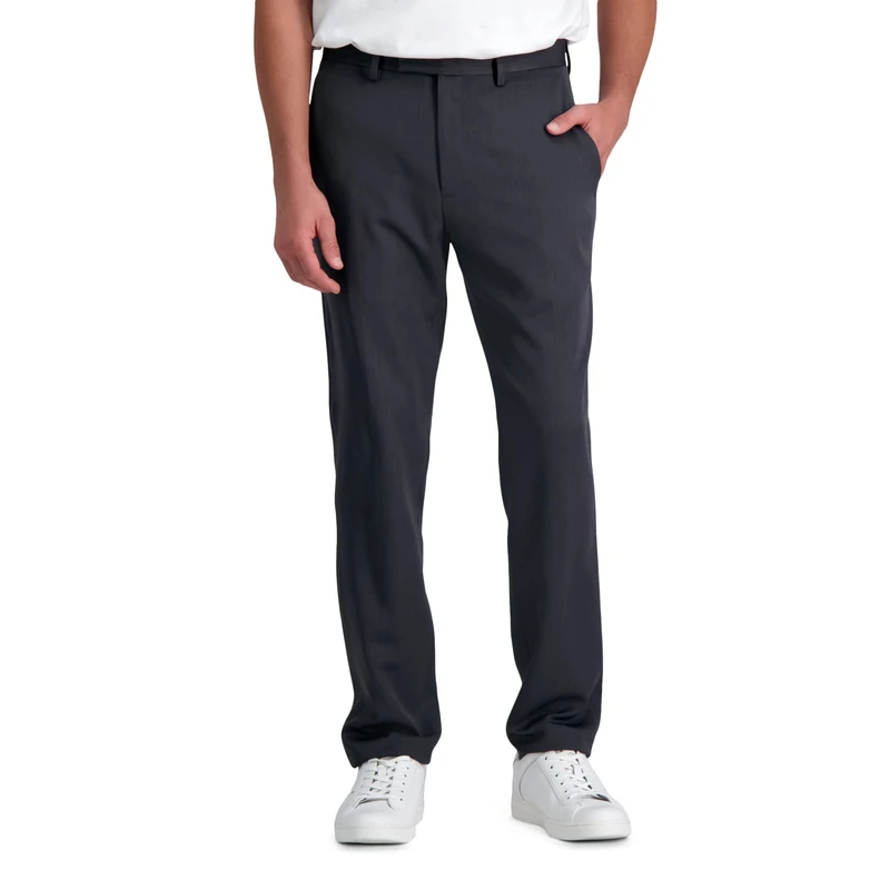 Kenneth Cole Reaction Men's Urban Heather Slim-Fit Flat-Front Dress Pant, Medium Grey, 32W x 30L