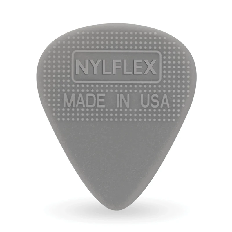 D'Addario Nylflex Guitar Picks - Nylon Guitar Picks with Grip - Great for Vintage Electric Sounds and Acoustic Strumming - 100 pack, Medium (.75mm)