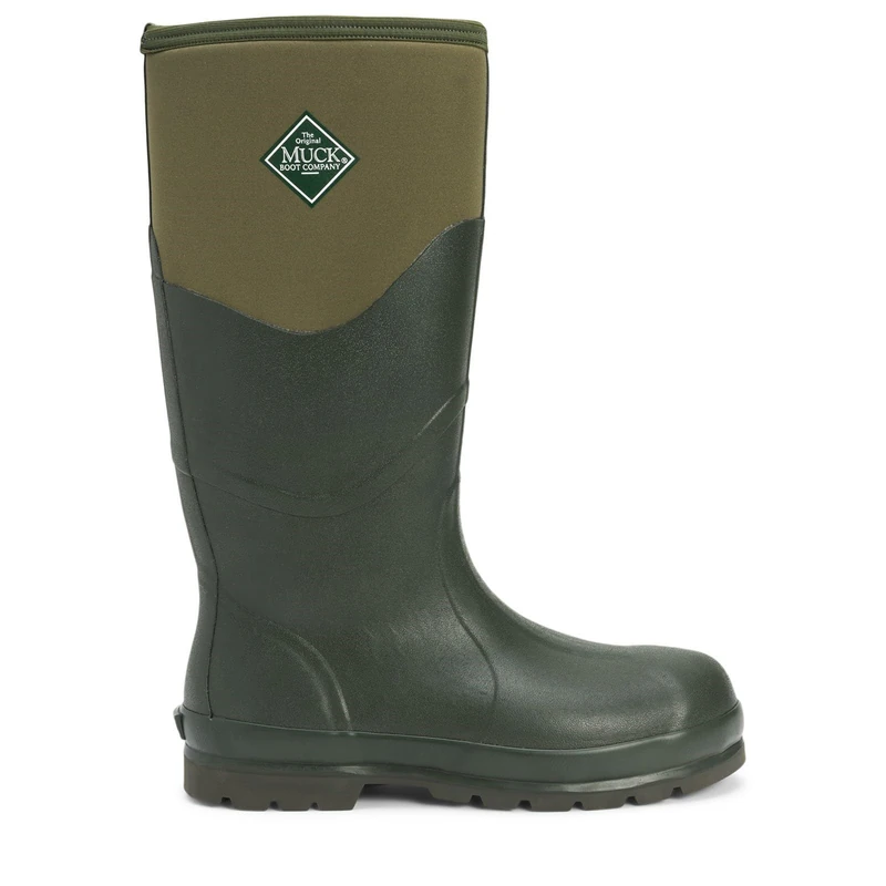 Muck Boots Unisex Chore 2K Pull On Waterproof Wellington Boot, Dark Green, 4