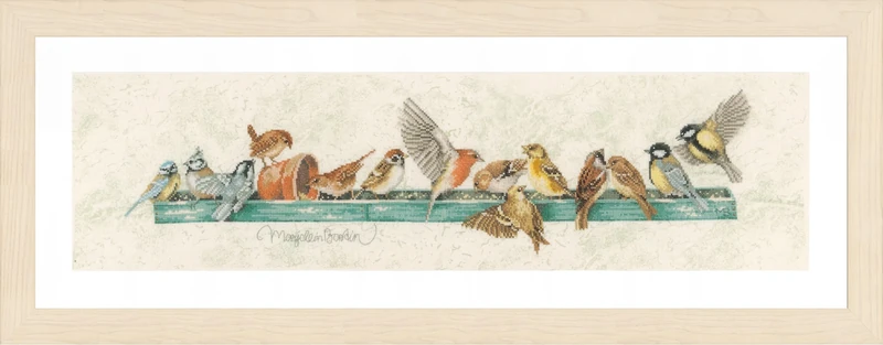 Lanarte Counted Cross Stitch Kit: The Pecking Order, NA, 69 x 18cm