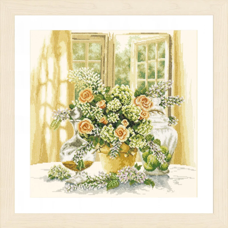 Lanarte Counted Cross Stitch Kit: A Sunny Morning, NA, 40 x 40cm