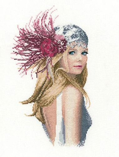 Heritage JLFL1075-A 17x29.5cm Aida Fleur (A) Counted Cross Stitch Kit