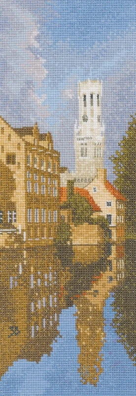 Heritage JCBR706-A Bruges (A) Counted Cross Stitch Kit Aida 31x11cm - Image 1