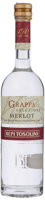 Bepi Tosolini Grappa di Merlot, 50 cl