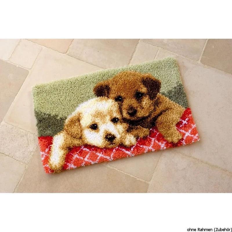 Vervaco Puppies Latch Hook Rug, Multi-Colour