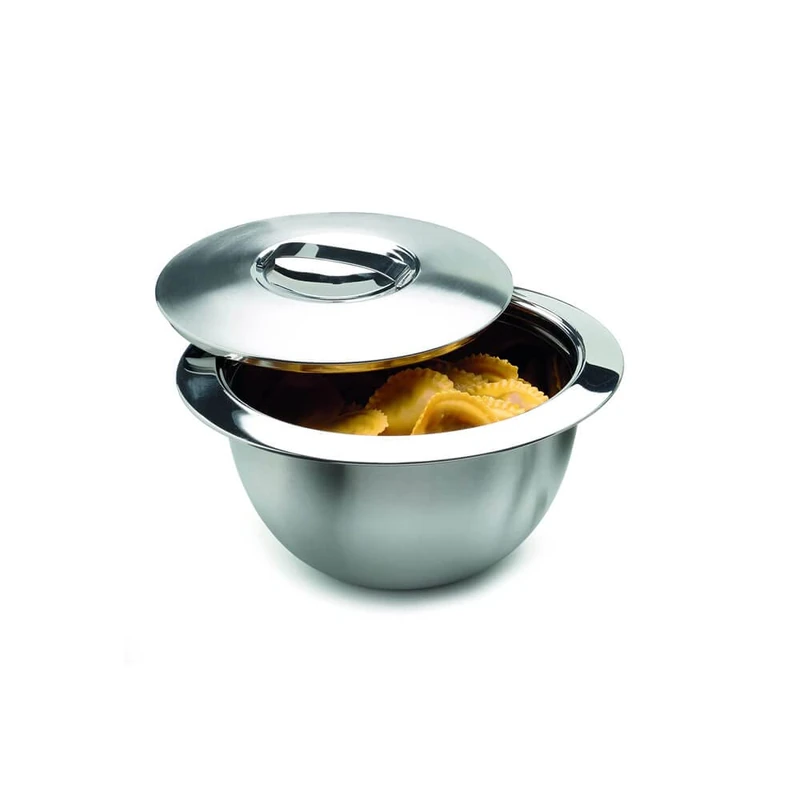 Weis Thermo Bowl Double Walled with Insert, Stainless Steel, Silver, 30 x 30 x 16 cm