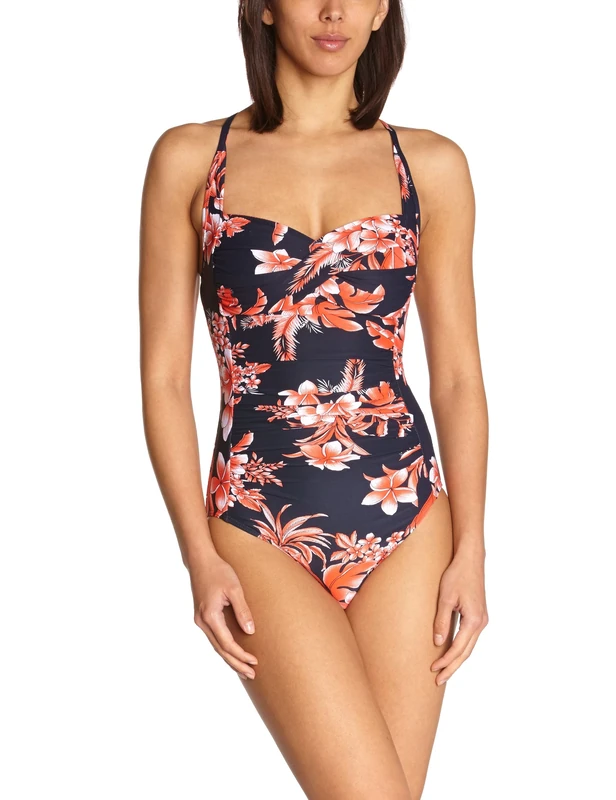 Seafolly Women's S065 Twist Halter Maillot One Piece Swimsuit, Blue (Indigo), UK 14 - Image 1