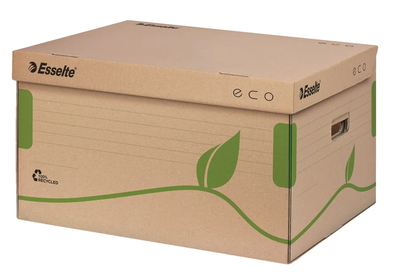 Leitz Archive Box with Folding Lid ECO Brown, for Format DIN A4
