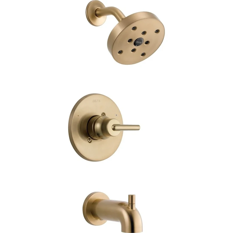 Delta Faucet T14459-CZ Trinsic, 14 Series MultiChoice Tub/Shower Trim, Champagne Bronze”