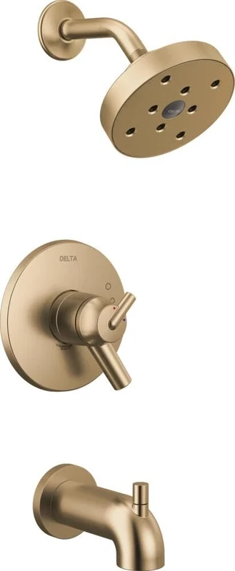 Delta Faucet T17459-CZ Triassic, 17 Series MultiChoice Tub/Shower Trim, Champagne Bronze