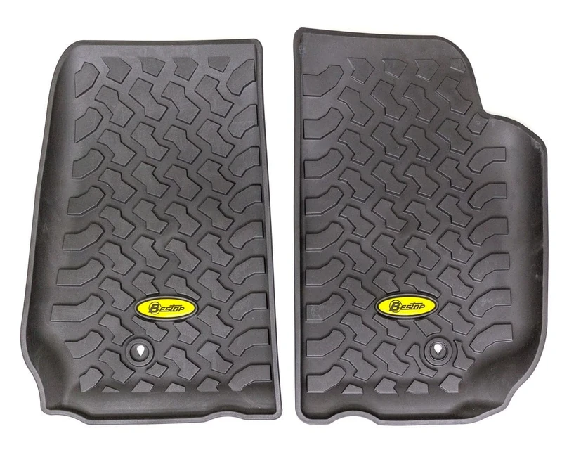 Bestop 5150001 Floor Liners for Front Seats for 2007-2013 Wrangler 2-door & 4-door
