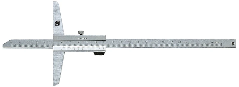 Metrica 10151 Depth Caliper - 200mm Chromed Stainless Steel