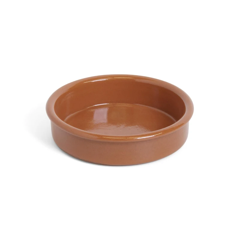 Amazing Cookware SB101 Natural Terracotta Round Dish, Brown, 13cm