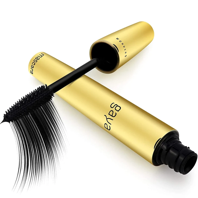 Vegan Mascara for Sensitive Eyes, Natural and Hypoallergenic mascara, Buildable Lengthening and Volumizing for Natural Looking Eyelashes, Cruelty Free Volume and Length Lash Boost–By Gaya cosmetics