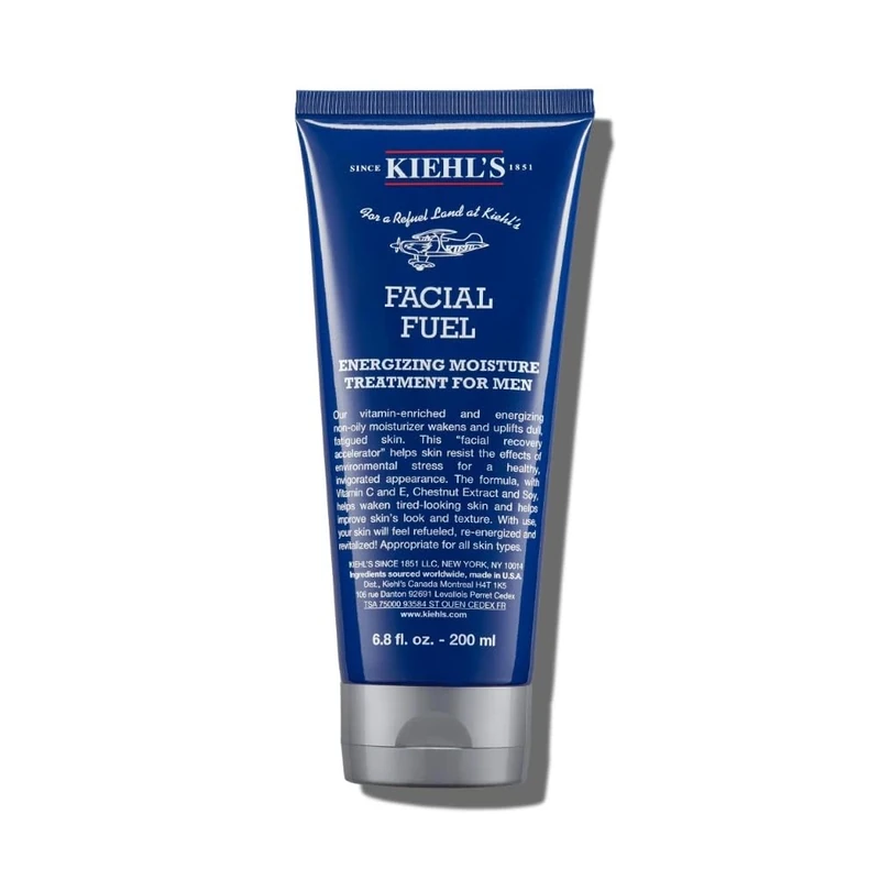 Kiehl's Facial Fuel Moisturiser for Men, Vitamin-Enriched Non-Oily Face Cream, Re-energises & Revitalises Dull Skin with Caffeine, Vitamins C+E, Revitalise & Energise Your Skin, 200Ml