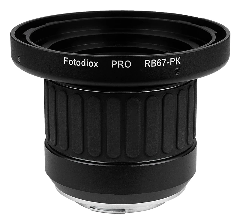 Fotodiox Pro Lens Mount Adapter with Focusing Barrel, for Mamiya RB67 lens to Pentax K-Mount (PK) DSLR Cameras