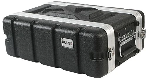 PULSE 19" Rack ABS Flight Case – 3U Short | Durable ABS & Aluminium Construction with Front/Rear Rails