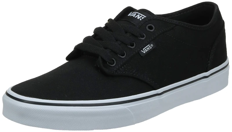 Vans Men's Atwood Trainers, Black Canvas Black White, 7 UK