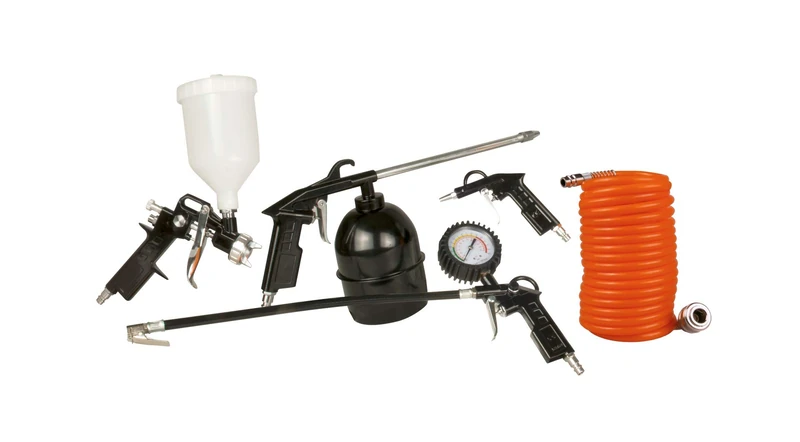 FERM ATM1036 Compressed Air Set - 5-Piece Air Tool Kit