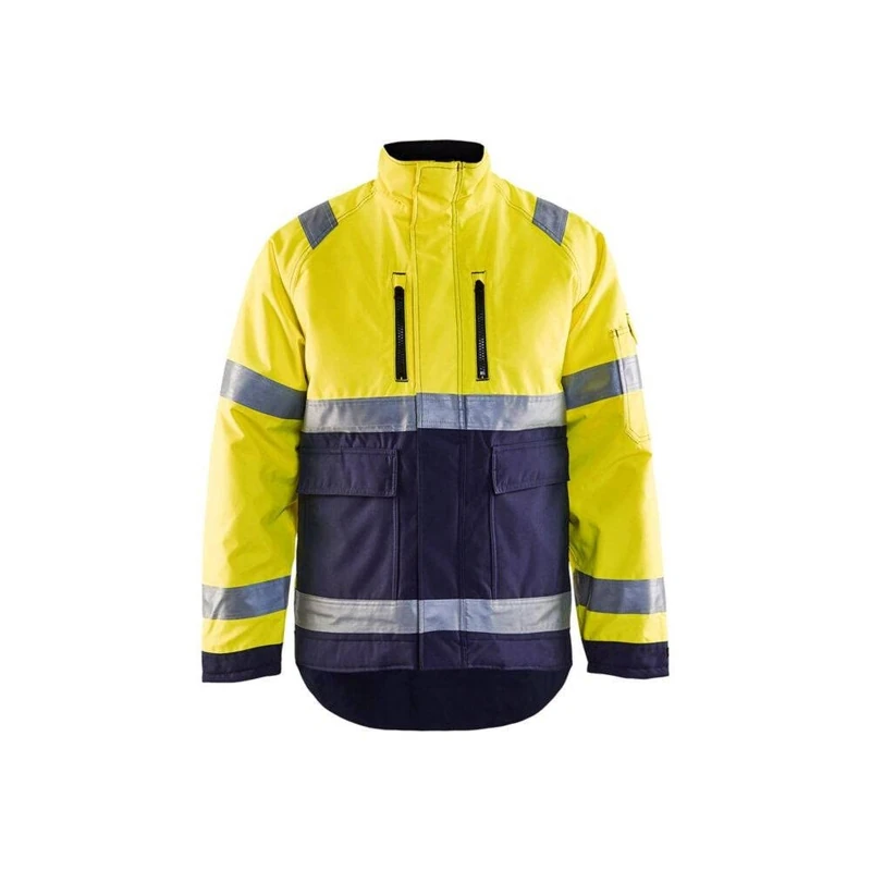 Blakläder 482719773389M Size Cl.2 Medium "High Vis" Winter Jacket - Yellow/Navy Blue