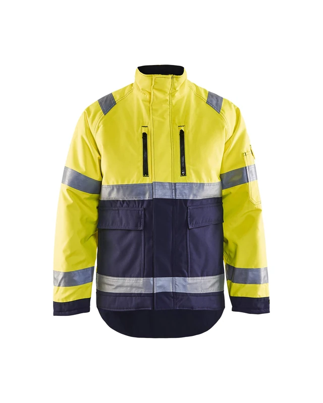 Blakläder 482719773389S Size Cl.2 Small "High Vis" Winter Jacket - Yellow/Navy Blue