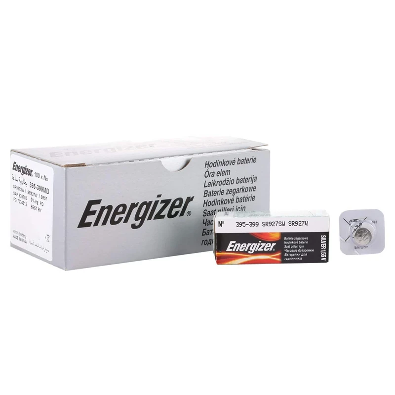 2PC Energizer 395 399 SR927SW SR927W Silver Oxide Watch Battery