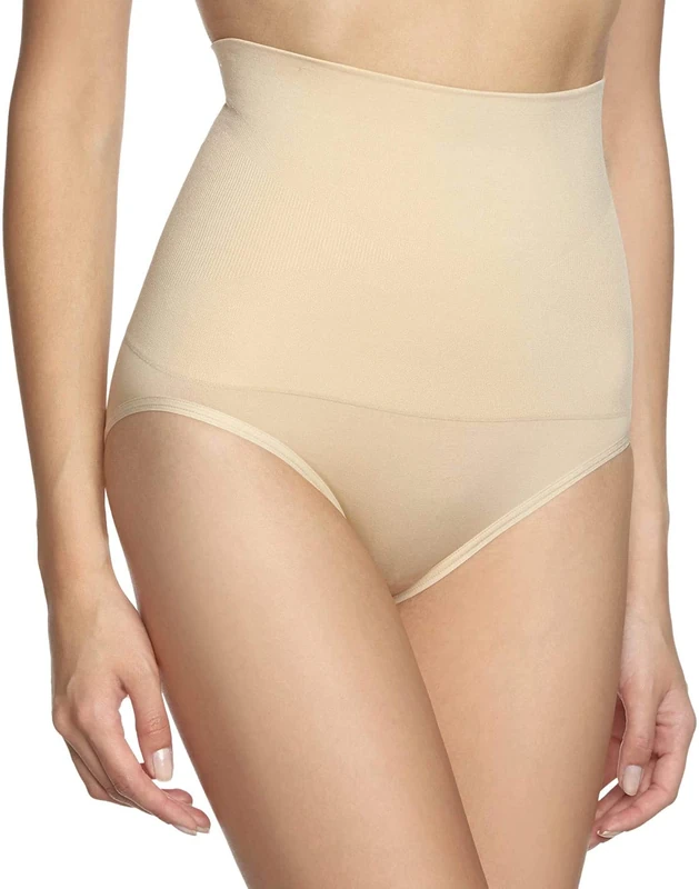 Maidenform Slim-Waister High Waist Brief Women's Body Shaper Latte Lift XX-Large