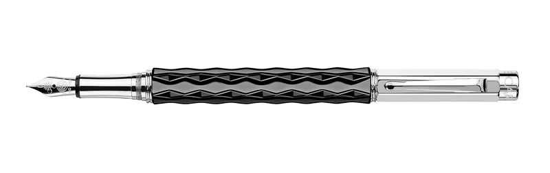 Caran d'Ache Varius Medium Fountain Pen - Ceramic Black