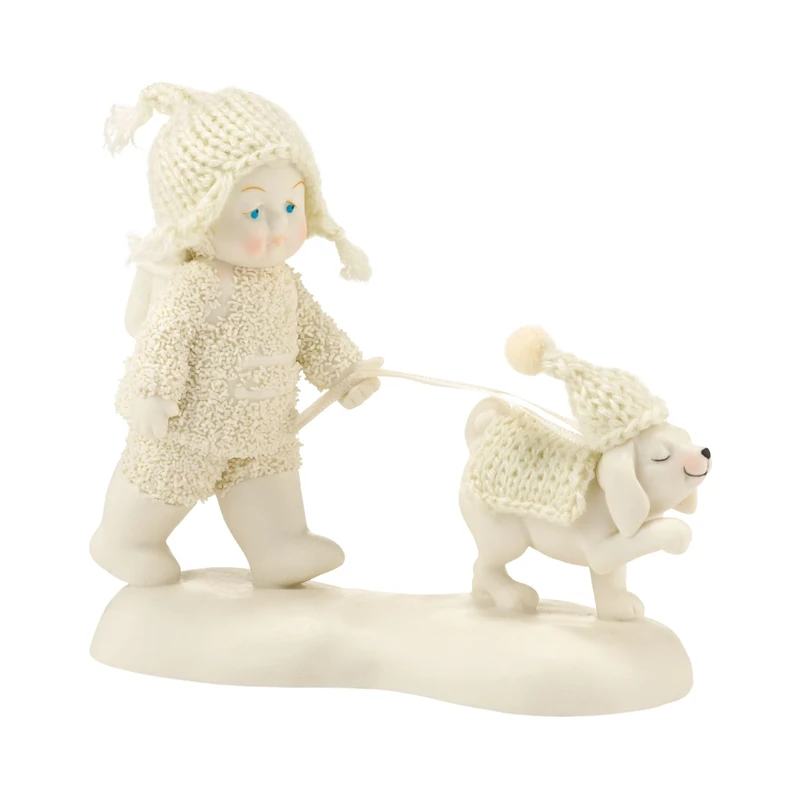 Department 56 Snowbabies 4.5-inch Porcelain Dog Days of Winter Figurine, White