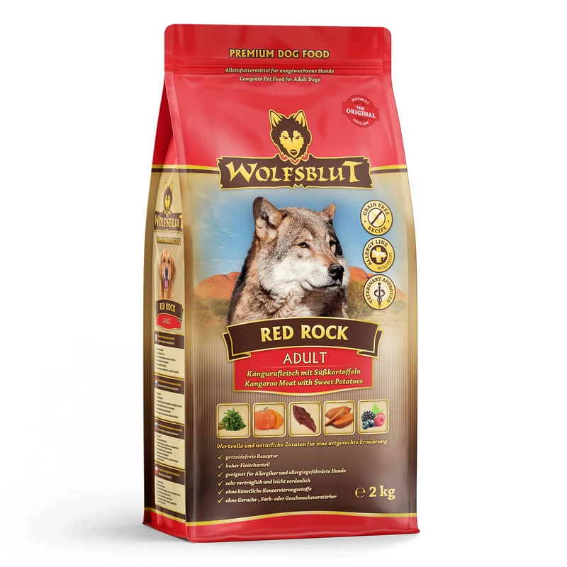Wolfsblut - Red Rock - 2 kg - Kangaroo - Dry Food - Dog Food - Grain Free