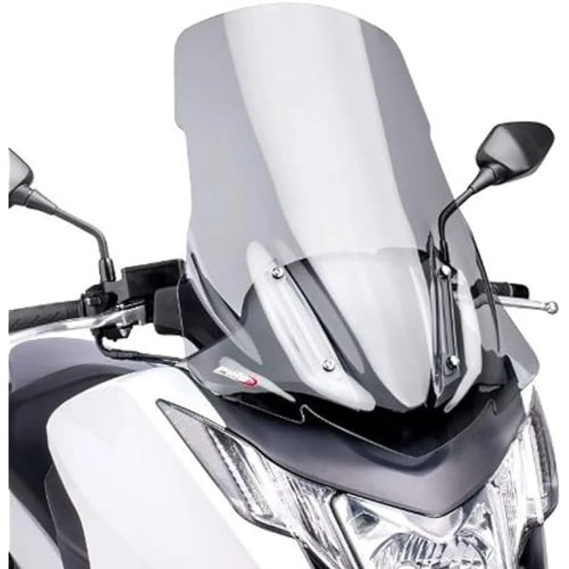 Puig 6035W Windshield Touring for Maxiscooter Integra 2012-2015, Integra 750 2014-2015, Transparent, Medium