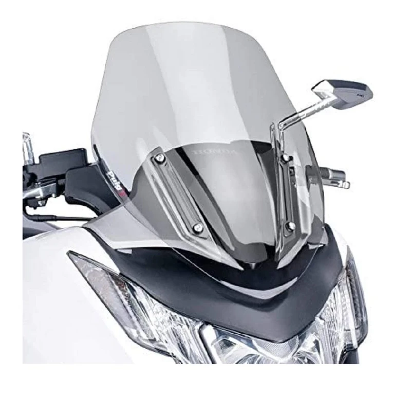 Puig 6283H Windshield Sport for Maxiscooter Honda Integra 2012-2015, Integra 750 2014-2015, Smoke, Medium