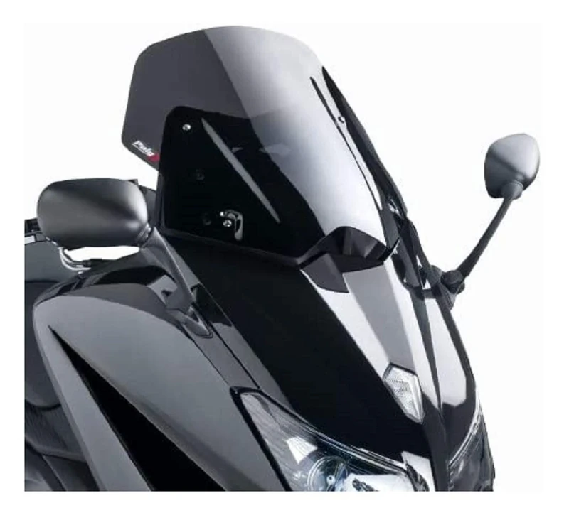 Puig 6036F Windshield V-Tech Line Sport for Yamaha T-MAX 530 12'-16', Transparent/Dunkelgrau Rauch