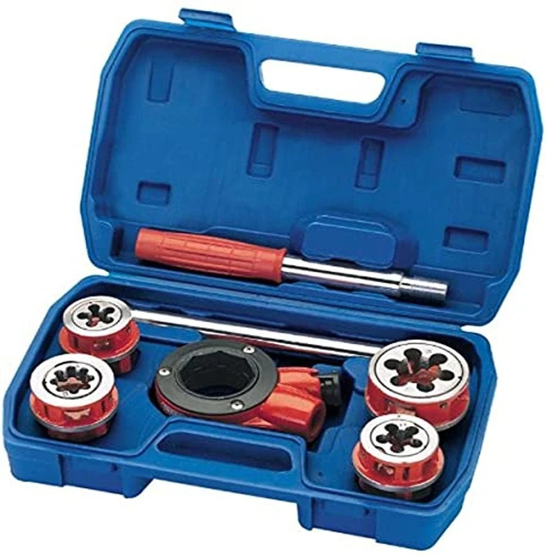 Draper 22496 Metric Ratchet Pipe Threading Kit, Blue, 7 Pcs