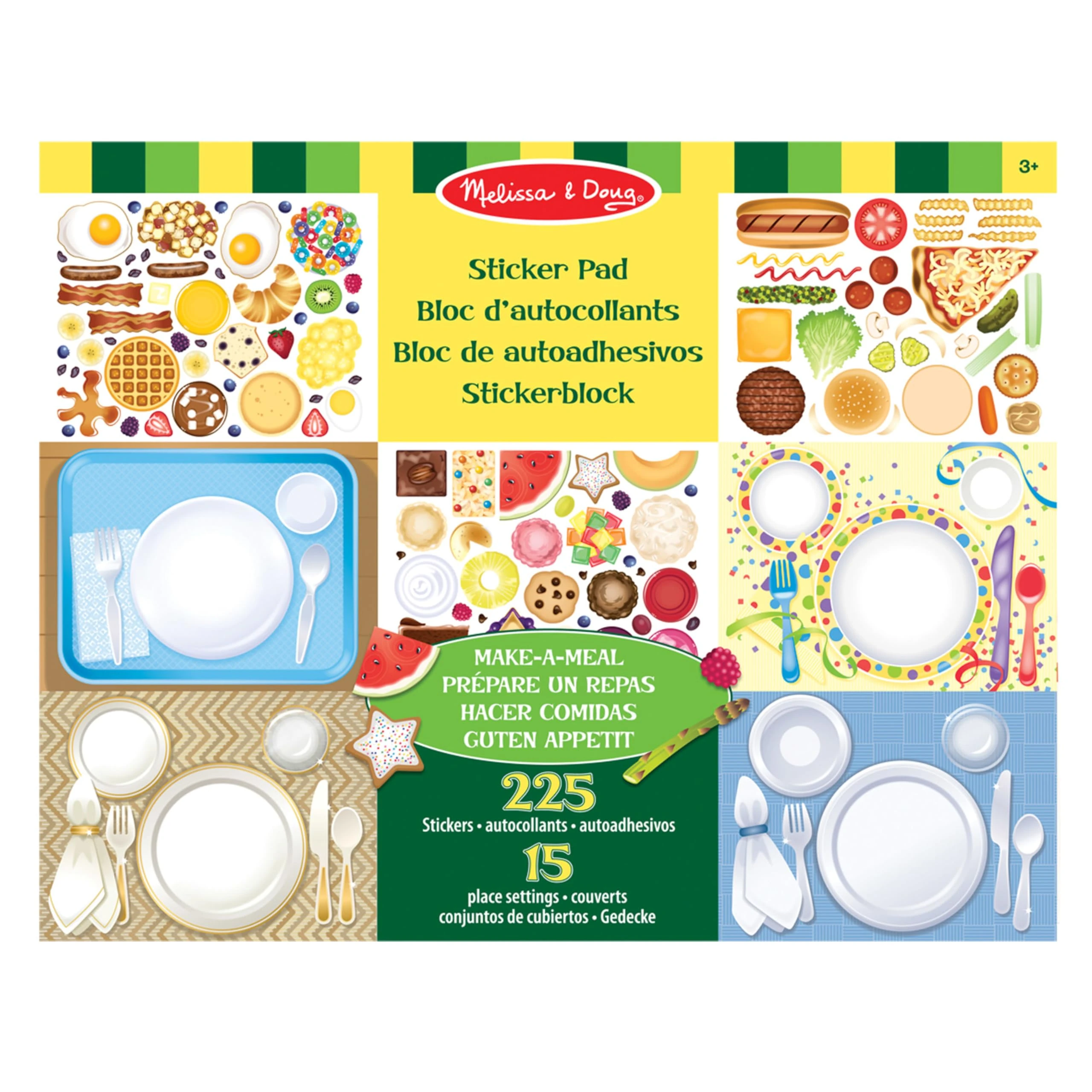 Melissa & Doug Make-a-Meal Sticker Pad - FSC-Certified Materials
