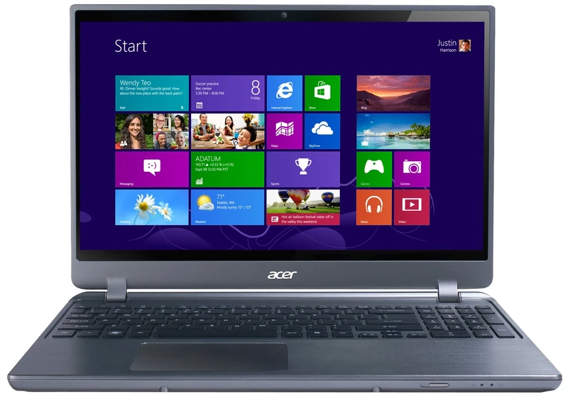 Acer Aspire M3-581PTG 15.6 inch Touchscreen Laptop - Aluminium (Intel Core i5 3337U, 4GB RAM, 500GB HDD, DVDSM DL, LAN, WLAN, BT, Webcam, Nvidia Graphics, Windows 8)