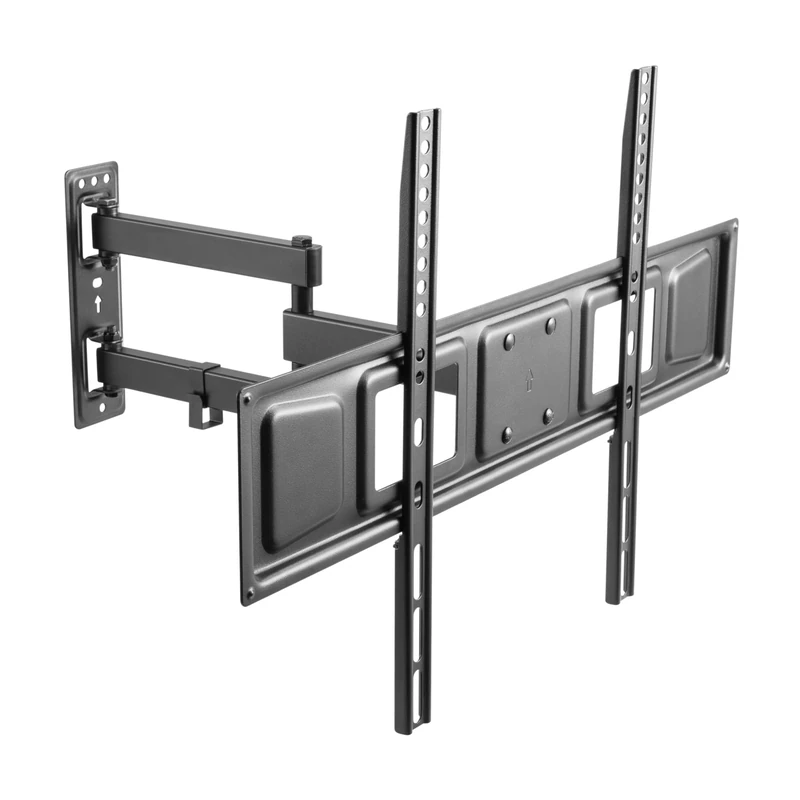 ProperAV Heavy Duty Swing Arm TV Wall Bracket 37" 40" 42" 43" 46" 50" 55" 60" 65" 70" VESA Max 600X400 Black