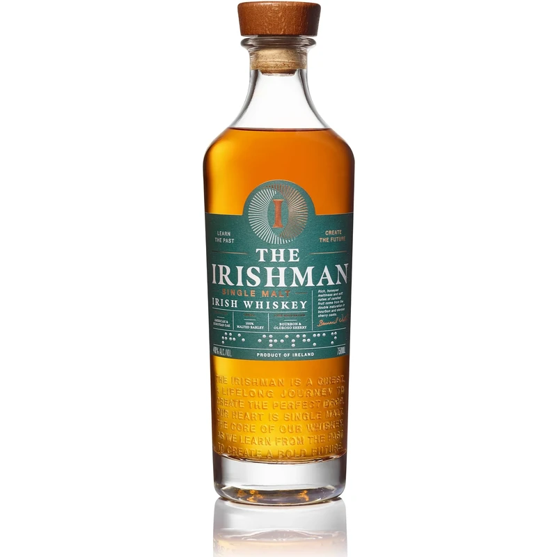 The Irishman Single Malt Irish Whiskey - Triple Distilled from 100% Barley & Oak Cask Aged - 40% Alcohol Volume - 70cl (0.7 Litre) Bottle