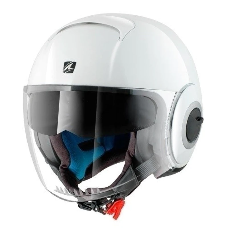 SHARK Nano Blank Motorcycle Helmets, White, Size XS
