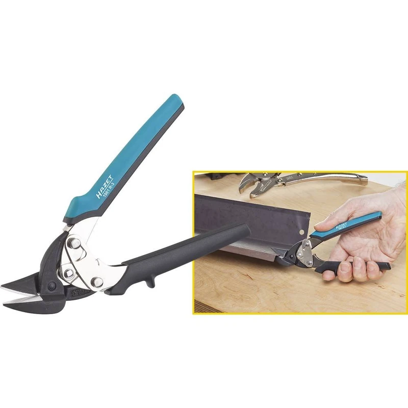 HAZET 1961R-3 180 mm Sheet Metal Profile Snips - Multi-Colour