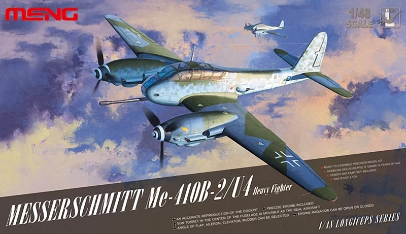 Meng "Model 1:48 Messerschmitt Me-410B-2/U4 Heavy Fighter Kit (Multi-Colour)
