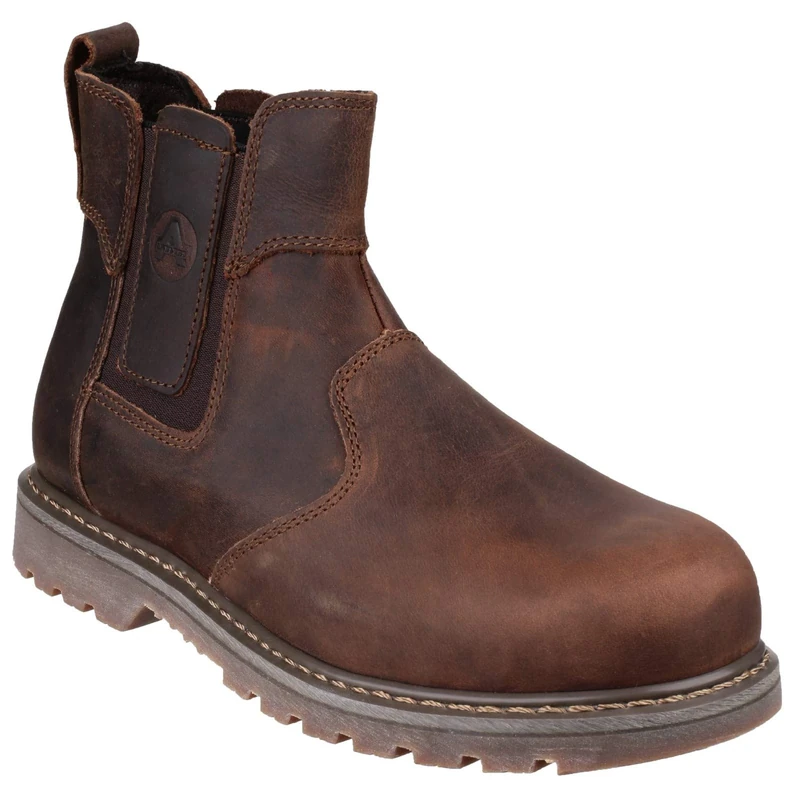 Amblers Safety Unisex FS165 Pull-On Safety Dealer, Brown, Size UK 4 - Image 1