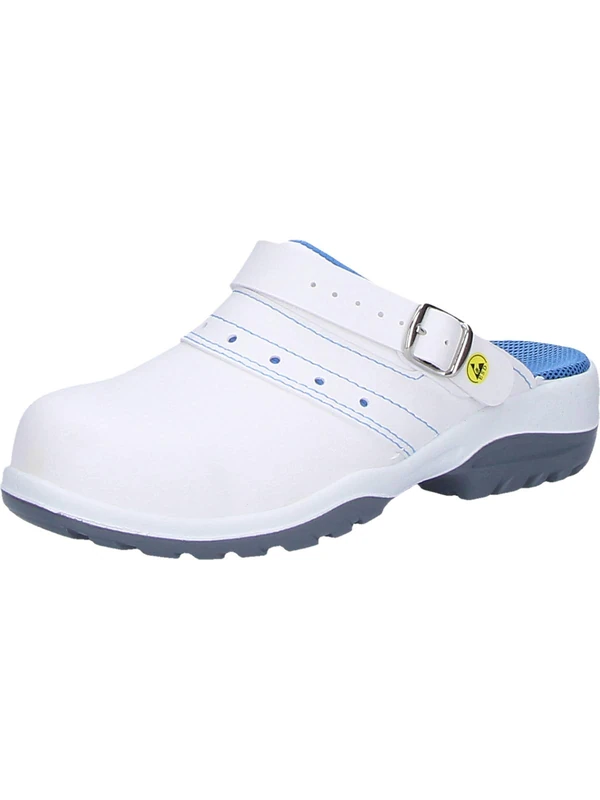 Atlas Women's 49000sb38 Clog CL 370 ESD SB W.10 Size 38, White, EU